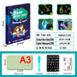 Educational Toy Drawing Pad 3D Magic 8 Light Effects Puzzle Board Sketchpad 783548905687