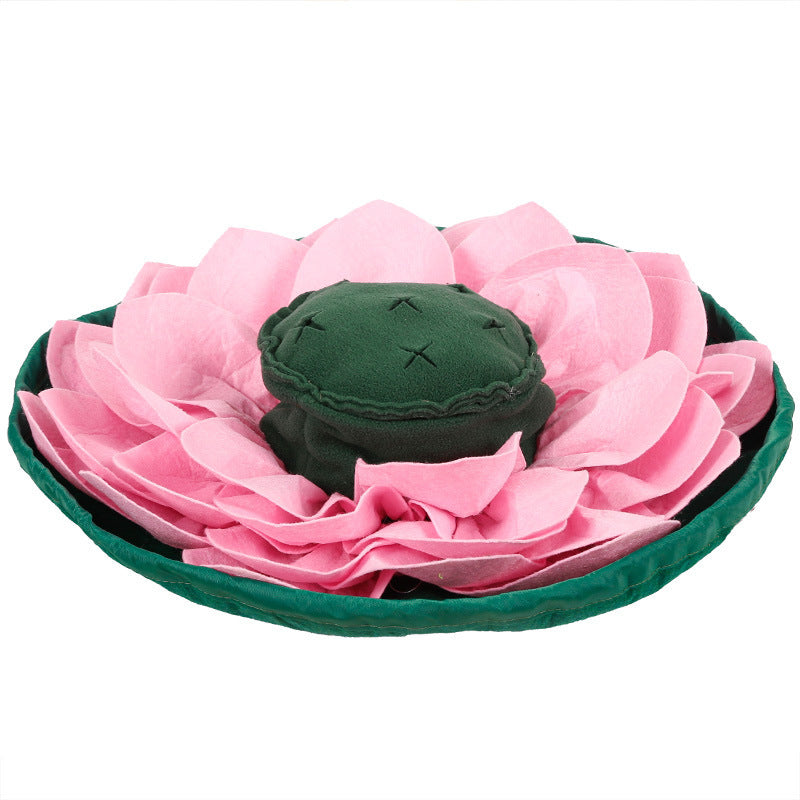 Pet Lotus Sniffing Pad Hides Food And Slow Food Training Dog Toys Consume Physical Energy And Play Supplies 78404859 d53b 443