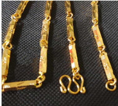 Men imitate gold necklaces 784109906329