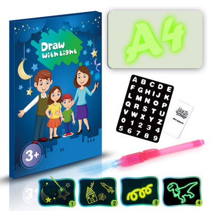 Educational Toy Drawing Pad 3D Magic 8 Light Effects Puzzle Board Sketchpad 785269303304