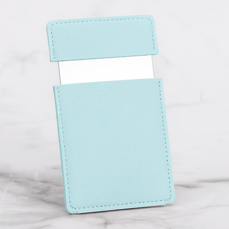 Diy Leather Stainless Steel Mirror Drop-resistant Cosmetic Mirror Rectangular 78589cd5 3e7d 4155 9f8c b750d2b0b3dd