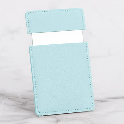 Diy Leather Stainless Steel Mirror Drop-resistant Cosmetic Mirror Rectangular 78589cd5 3e7d 4155 9f8c b750d2b0b3dd
