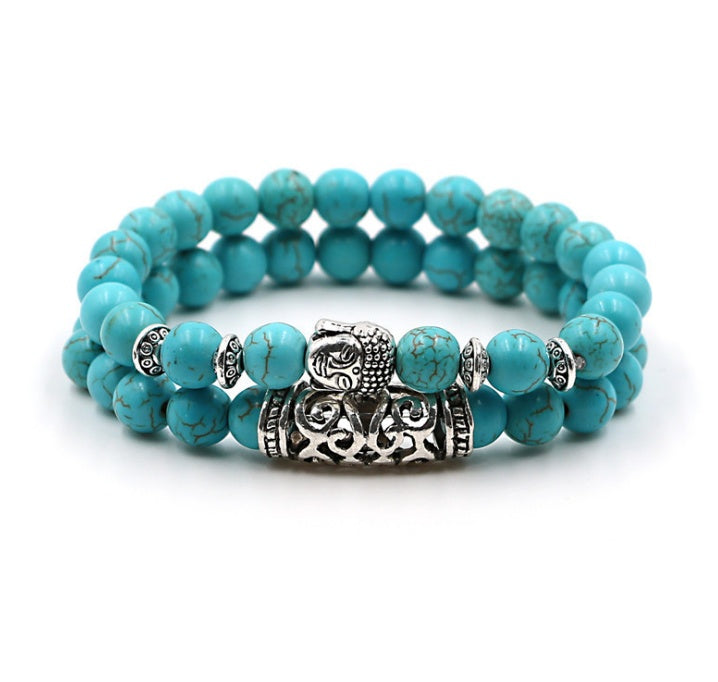 Natural stone set bracelets beads energy volcanic stone tiger eye beads bracelet 7879458203804