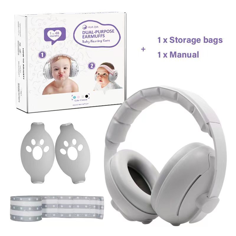 Baby Earmuffs Dual-purpose Head-mounted Noise Protection Sleep 78898fc3 a599 4672 b56b 191762b6c4e5