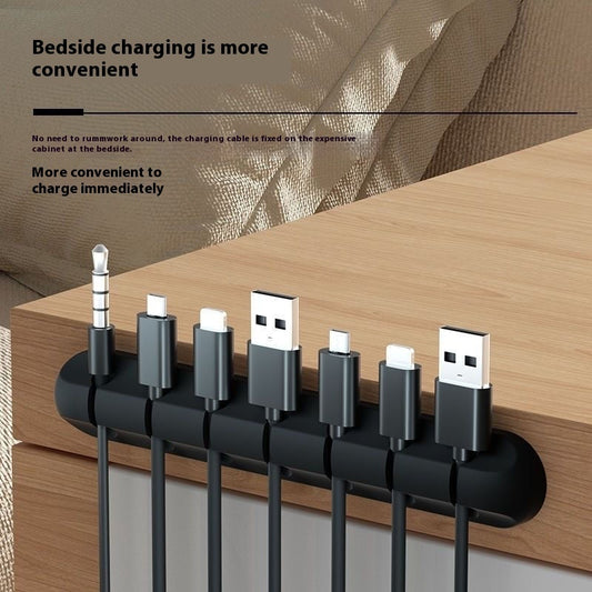 Desktop Fixed Charging Cable Storage Protector - 图片 1