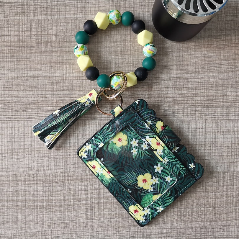 Silicone Beads Bracelet Key Chain Leopard Print 789a1270 9c79 4dc7 92c3 c75dc6efe40c