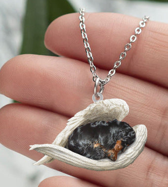 New Unique Dogs And Cats Sleeping Angel Pendant Car Key Ring 78a516b9 ab43 4d23 bada 55d5703d51c6