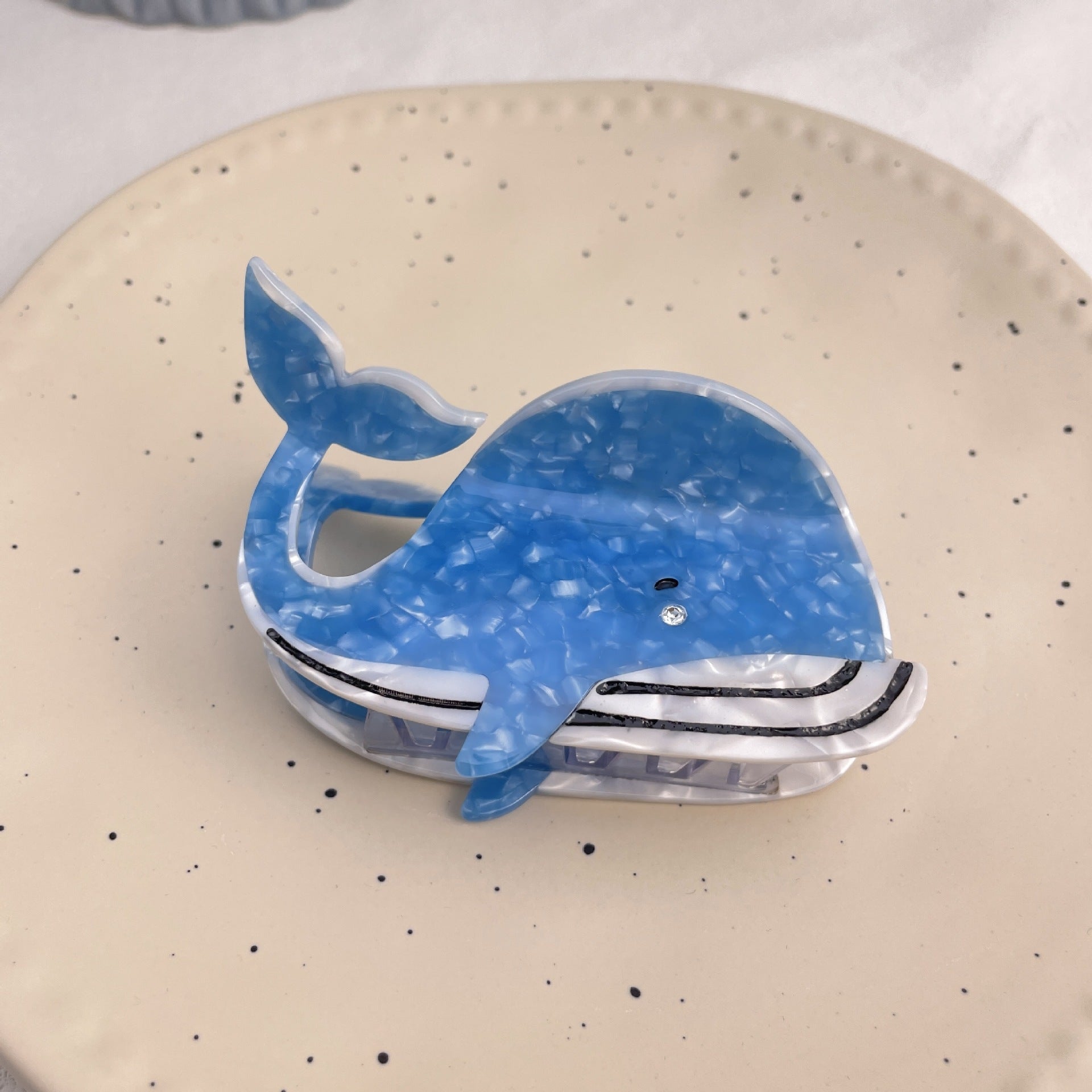 Marine Series Acetic Acid Grip Special-interest Design Animal Whale Shark Cross-border Wholesale Hair Accessories Ponytail Cl