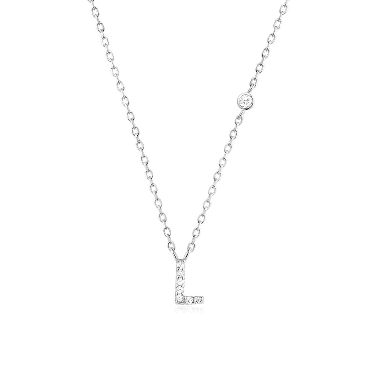 Fashion Jewelry Luxury Gold Color A-Z 26 Letters Necklace CZ Pendant For Women Cute Initials Name Necklace Fashion Party Wedd