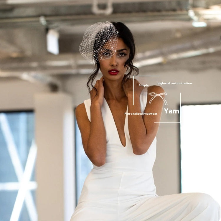 Europe, America, Japan And South Korea Pearl Veil Bride 78cdbc62 a5e1 44ff 9639 6854aa0723a4 trans