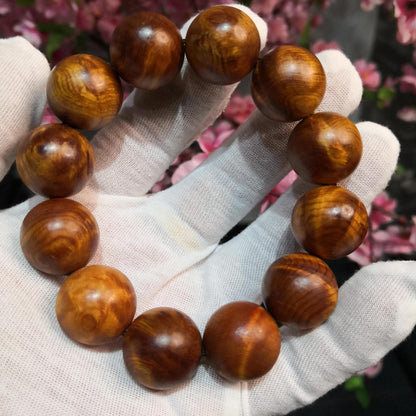 Arborvitae Bracelets Taihang Mountain Yabei Taihang Material Buddha Beads Bracelet Taihang Chenhua Water Wave Buddha Beads 78