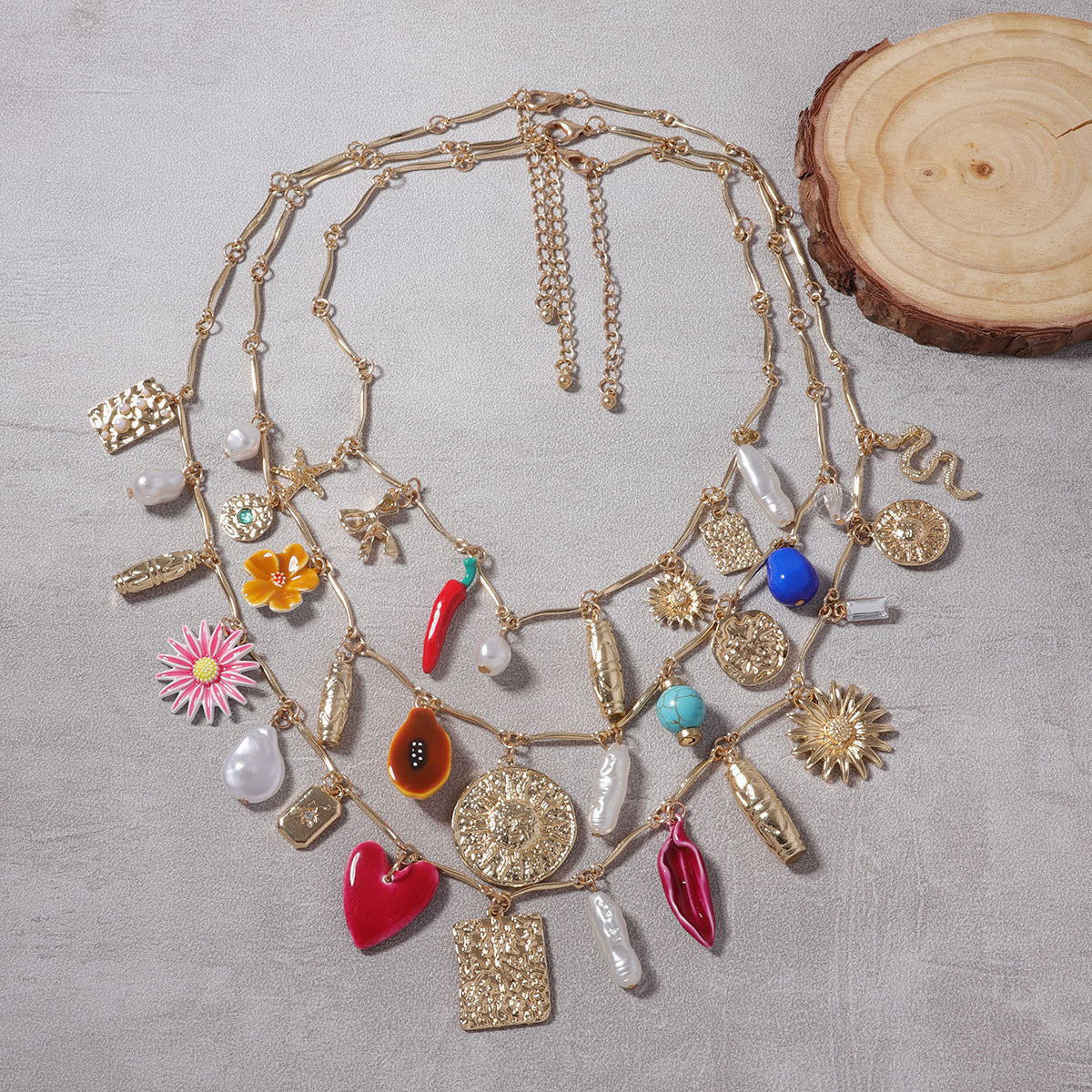 Fashion Multi-layer Twin Alloy Snake Women's Necklace 78f3a707 4f6e 4702 9e18 adae21f03952