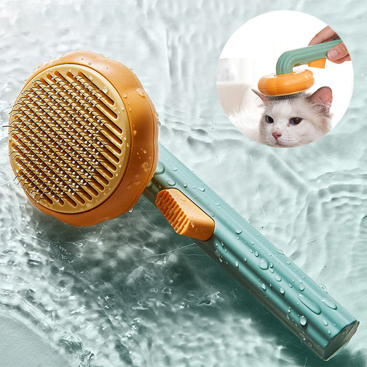 New Pet Cat Brush Hot Selling Hand-held Steel Wire Self-cleaning Comb Looper For Hair Removal 790f971e 2b00 4592 b807 e7ab289