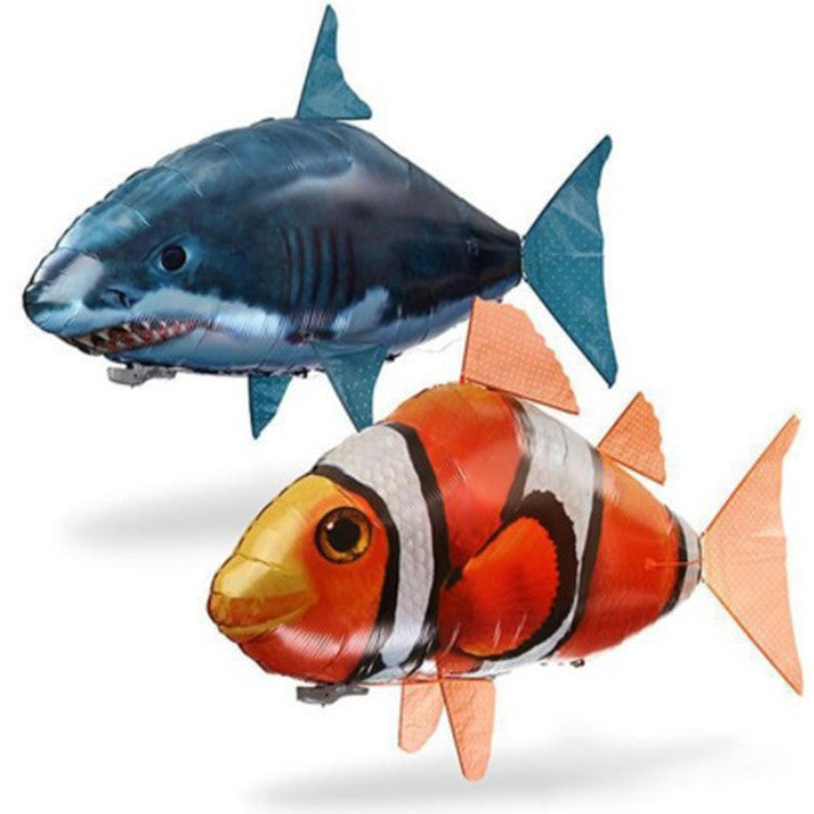 Remote control flying fish inflatable shark clown fish balloon 79165234260001