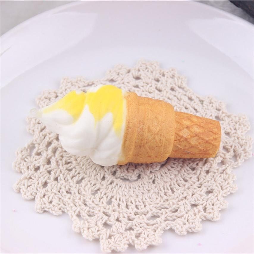 Slow rebound simulation ice cream small torch sweet pendant decompression toy squeezing music 793019539588