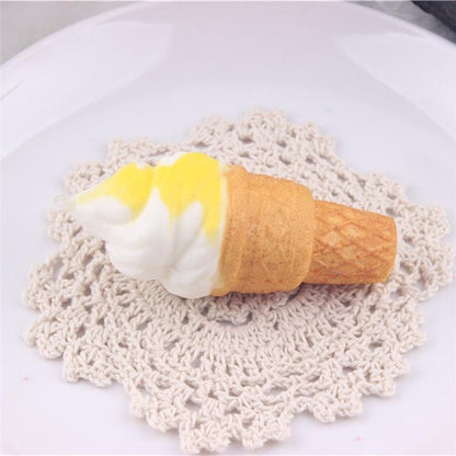 Slow rebound simulation ice cream small torch sweet pendant decompression toy squeezing music 793019539588