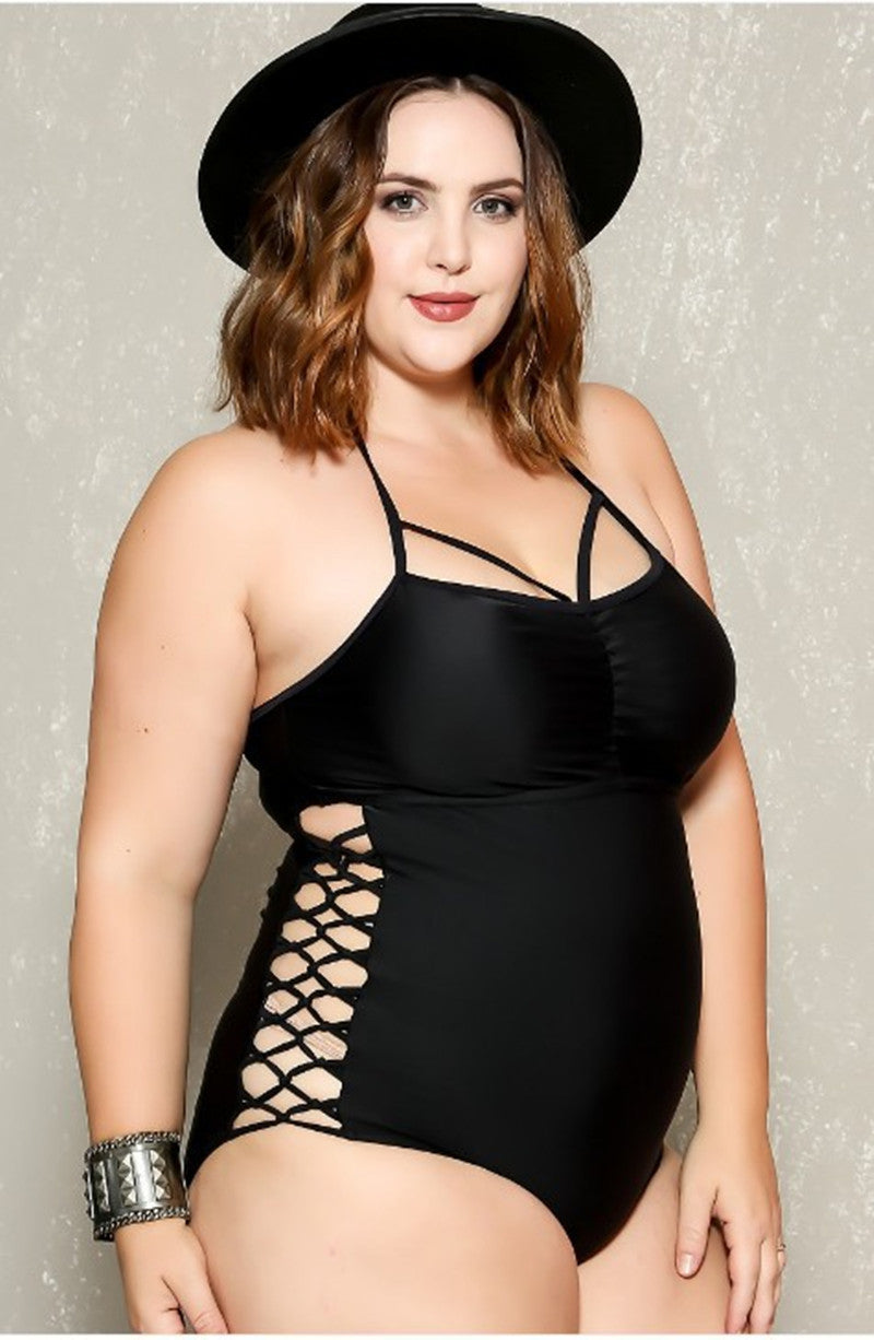 Plus size one-piece swimsuit 79486700640929