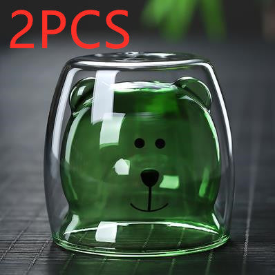 3D Double Layer Lovely Panda Cup Skull Wine Cup - HD Wireless Product #46