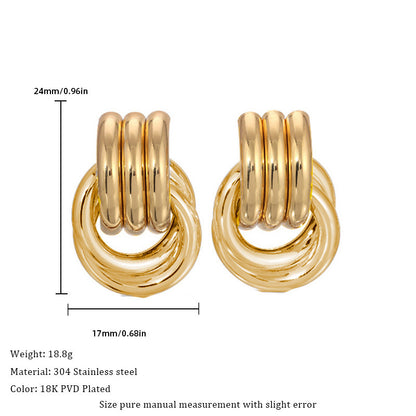 European And American High-grade Exaggerating Heart-shapaed Necklace Fashion Minority Design Stainless Steel Clavicle Chain 7