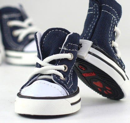 Pet cowboy canvas shoes for dogs 796029758079