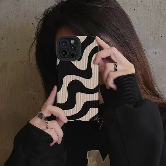 Minimalist Zebra Striped Protective Sleeve Phone Case 79618040 a575 428f a598 491eadd9d37e