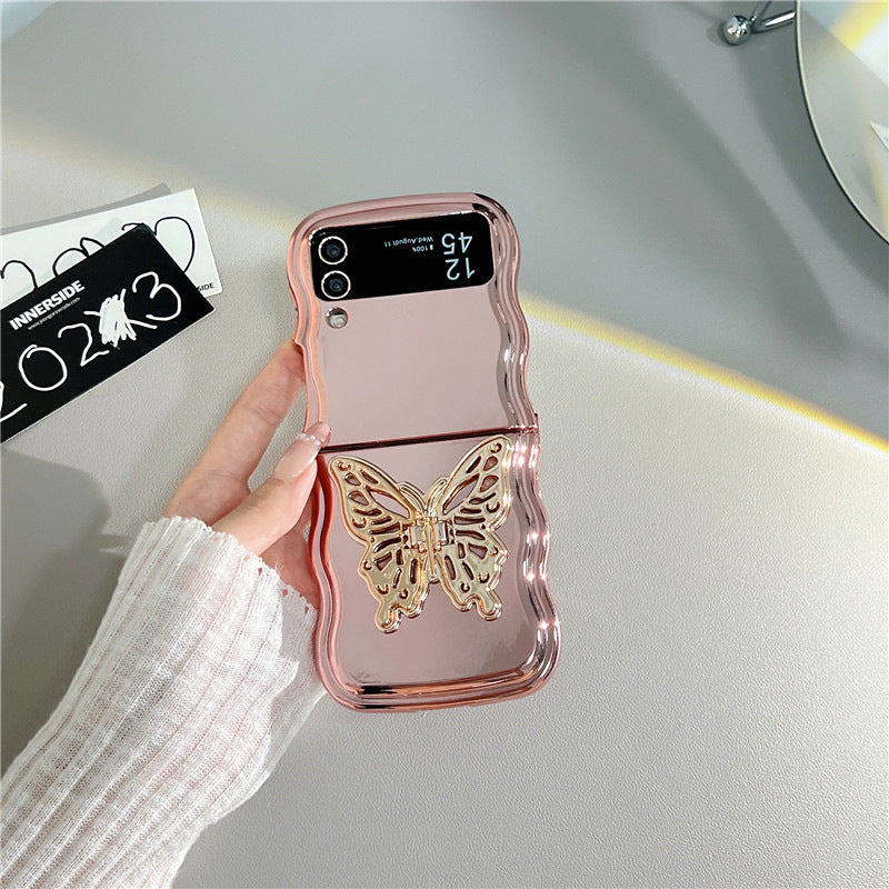 Electroplating Wave Edge Folding Soft Shell Three-dimensional Butterfly Bracket - 图片 6