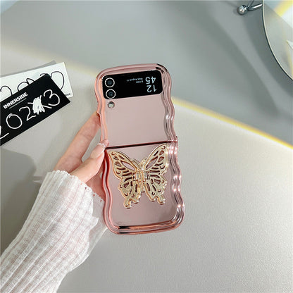 Electroplating Wave Edge Folding Soft Shell Three-dimensional Butterfly Bracket - 图片 6