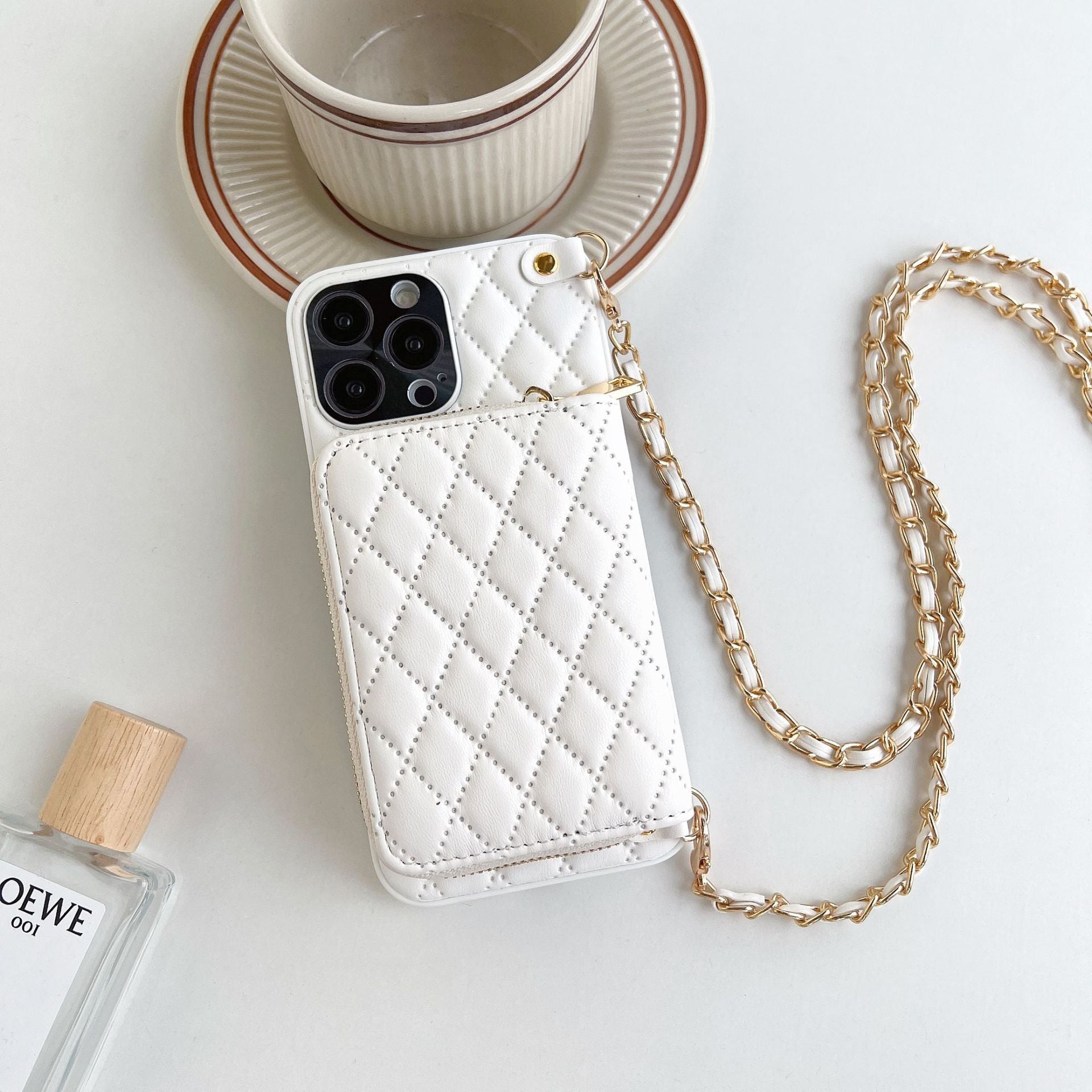 Crossbody Card Insert Case Luxury Rhombus Lamb Skin 7969bc4f 4fe1 481d 97ca 94a94418c426