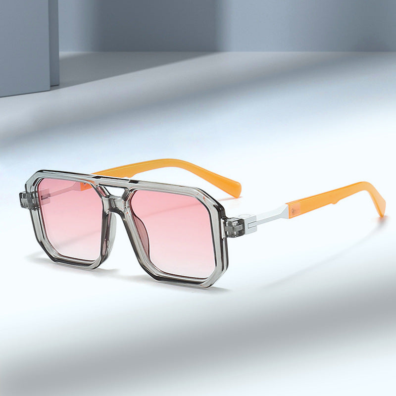 Retro Double Beam Pilot Catwalk Light Luxury Sunglasses Ins 796ae990 cd7b 4775 a9ba 9d02ab913791