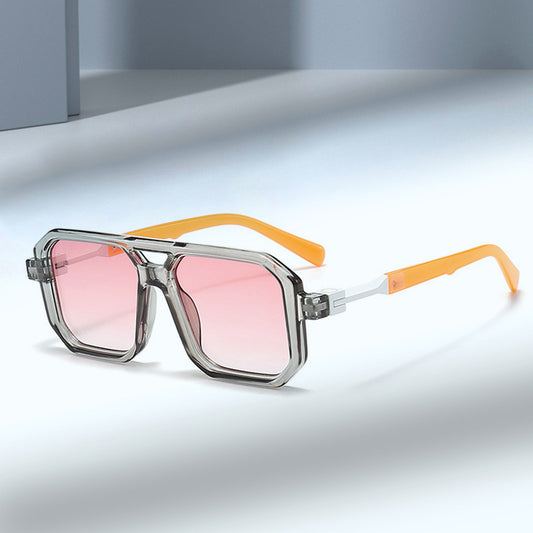 Retro Double Beam Pilot Catwalk Light Luxury Sunglasses Ins 796ae990 cd7b 4775 a9ba 9d02ab913791