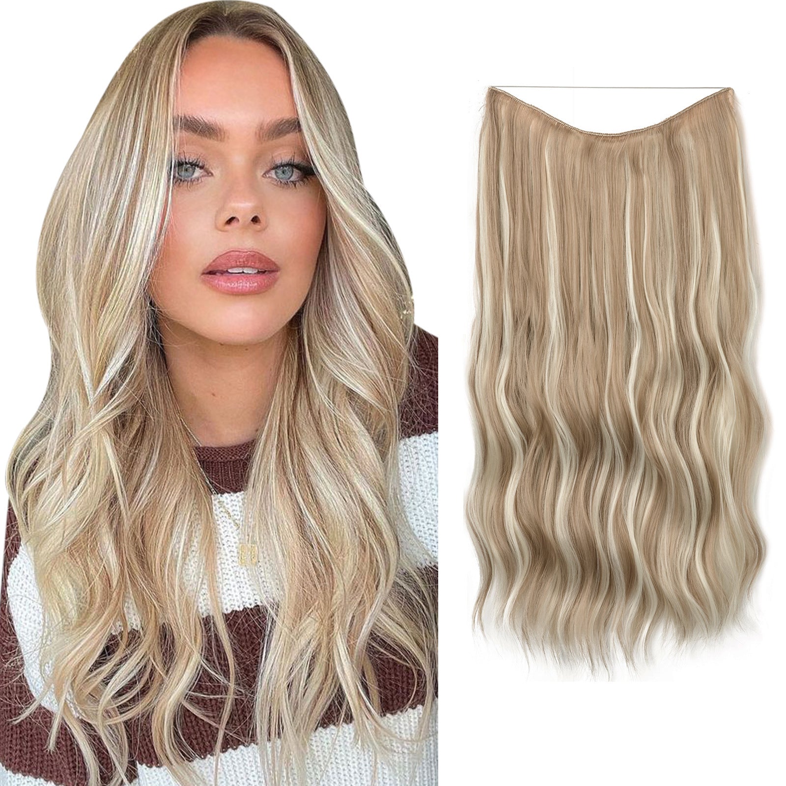 European And American Style Women Corn Curler Fishing Thread Long Curly Hair  Wig 797d1b61 34ba 4b0e a50f 623ef06bc1de