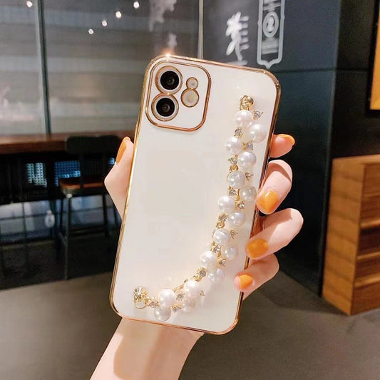 Electroplated Pearl Bracelet All-inclusive Soft Case Mobile Phone Protective Case 79808d90 6647 4827 bc69 5935985ea56c