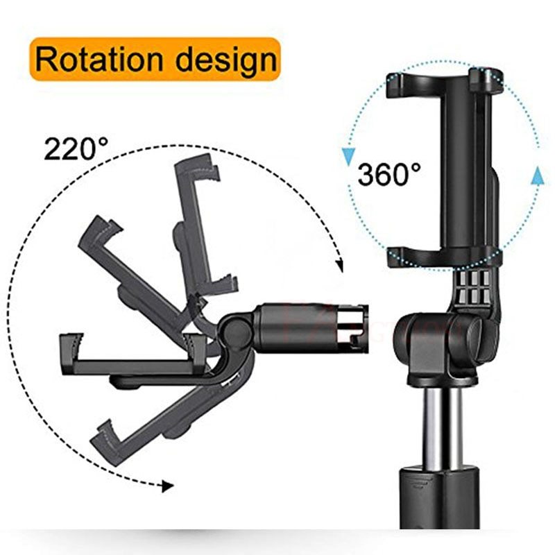 Compatible with Apple, Tripod Selfie Stick Mobile Universal Live Triangle Bracket One Bluetooth Selfie Artifact - 图片 7