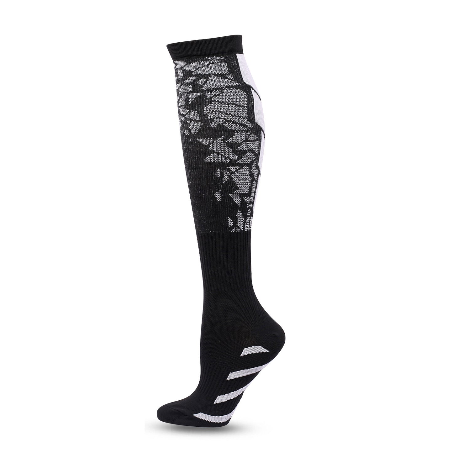 Black Heart Pattern Calf Socks Heart Pattern Running Socks 798ff996 67ed 430d 9dd6 6c45241b53bb