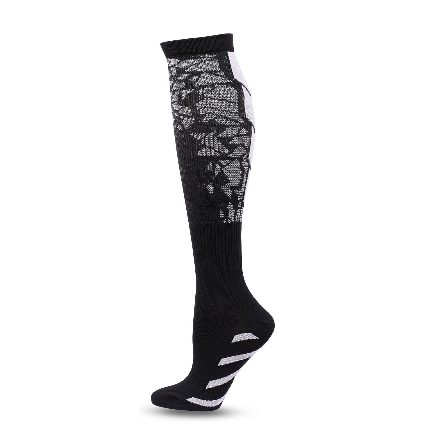 Black Heart Pattern Calf Socks Heart Pattern Running Socks 798ff996 67ed 430d 9dd6 6c45241b53bb