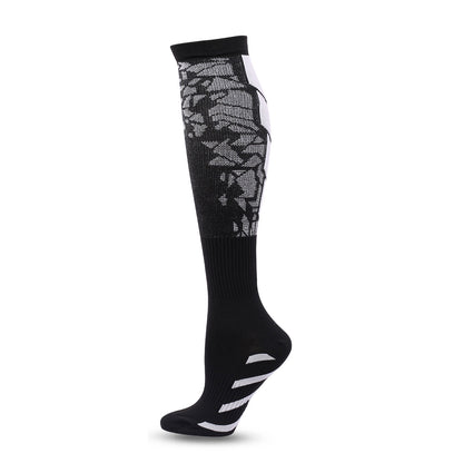 Black Heart Pattern Calf Socks Heart Pattern Running Socks 798ff996 67ed 430d 9dd6 6c45241b53bb