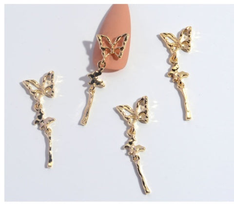 Nail Ornament Zircon Flower Tassel Chain 79900e33 c389 4d12 a19d b603a9aebab7