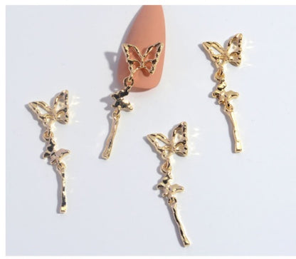Nail Ornament Zircon Flower Tassel Chain 79900e33 c389 4d12 a19d b603a9aebab7