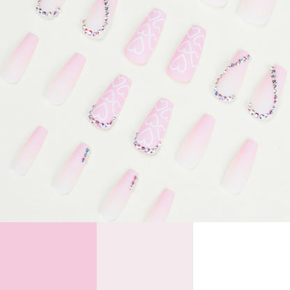 Heart Shape Rhinestone Nail Stickers Wear Armor 799950a9 6535 4a79 9b0e f606dbbd2ba7