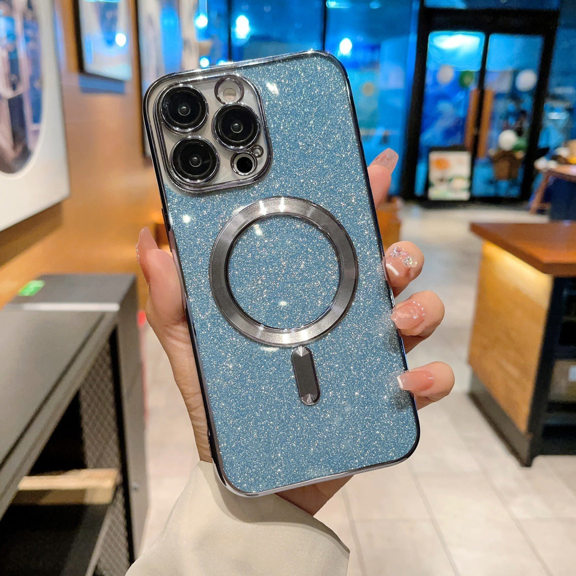 Electroplating Magnetic Transparent Soft Shell Protective Cover - 图片 2