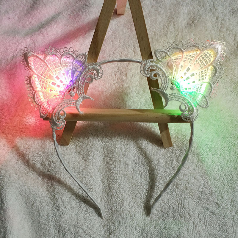 Glowing Hair Accessories Flashing Lights Cat Ears Headband 79a83bf4 6cbc 4310 ae6e 391f768056da