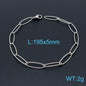 European And American Style Fashion Simple Titanium Steel Oval Ring Clavicle Chain Necklace 79a8534a 99da 4326 8e98 64ecee7c6