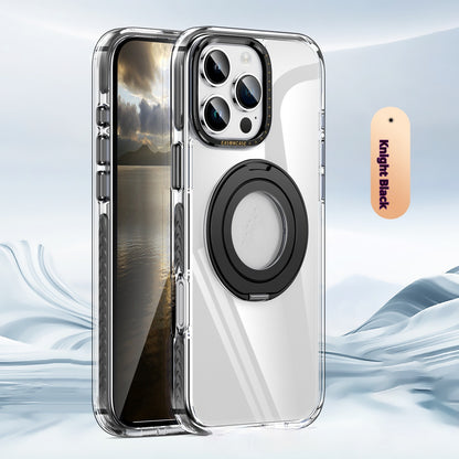 Phone Case Transparent 360 Magnetic Rotating Bracket Drop-resistant - 图片 8