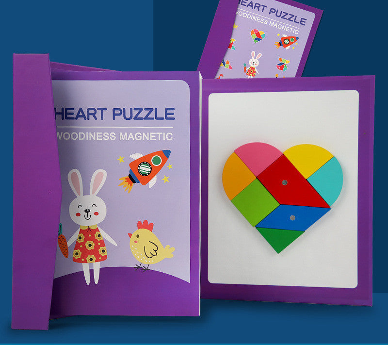 Children's Wooden Magnetic Tangram Educational Toy 79bd37b6 1e30 4b41 8f6d b72dd0db3d64