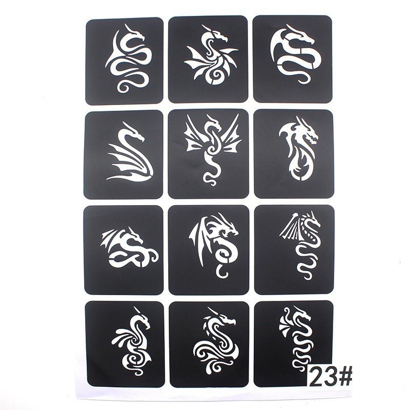 Hollow Tattoo Mold Women's Spray Paint 79de461c 87ea 44a4 90e1 6742887787d3