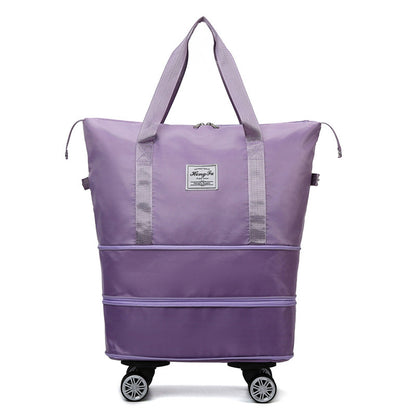 New Universal Wheel Travel Bag With Double-layer Dry And Wet Separation Fitness Yoga Shoulser Bags Sports Fitness Large Capac