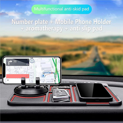 Non-Slip Car Phone Pad For 4-in-1 Car Parking Number Card Anti-Slip Mat Auto Phone Holder Sticky Anti Slide Dash Phone Mount 