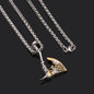 Jewelry Necklace Stainless Steel Axe Pendant Titanium Steel Orchid Chain Men 7a2682c2 8d17 419b ac90 84eeda88a7d5