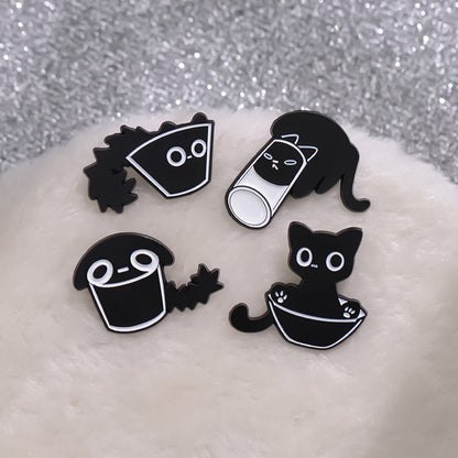 Foreign Trade New Cat-like Cute Animal Brooch Simple Minority All-match Decoration Scarf Buckle 7a2ce019 c781 46e2 8612 d8cf5