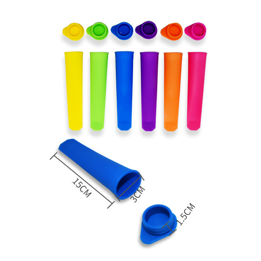 Spot Supply Medium Food Grade Silicone Popsicle Mold Ice Lollipop Mould Handheld Ice Lollipop Mould Popsicle Mold 7a3506aa 07